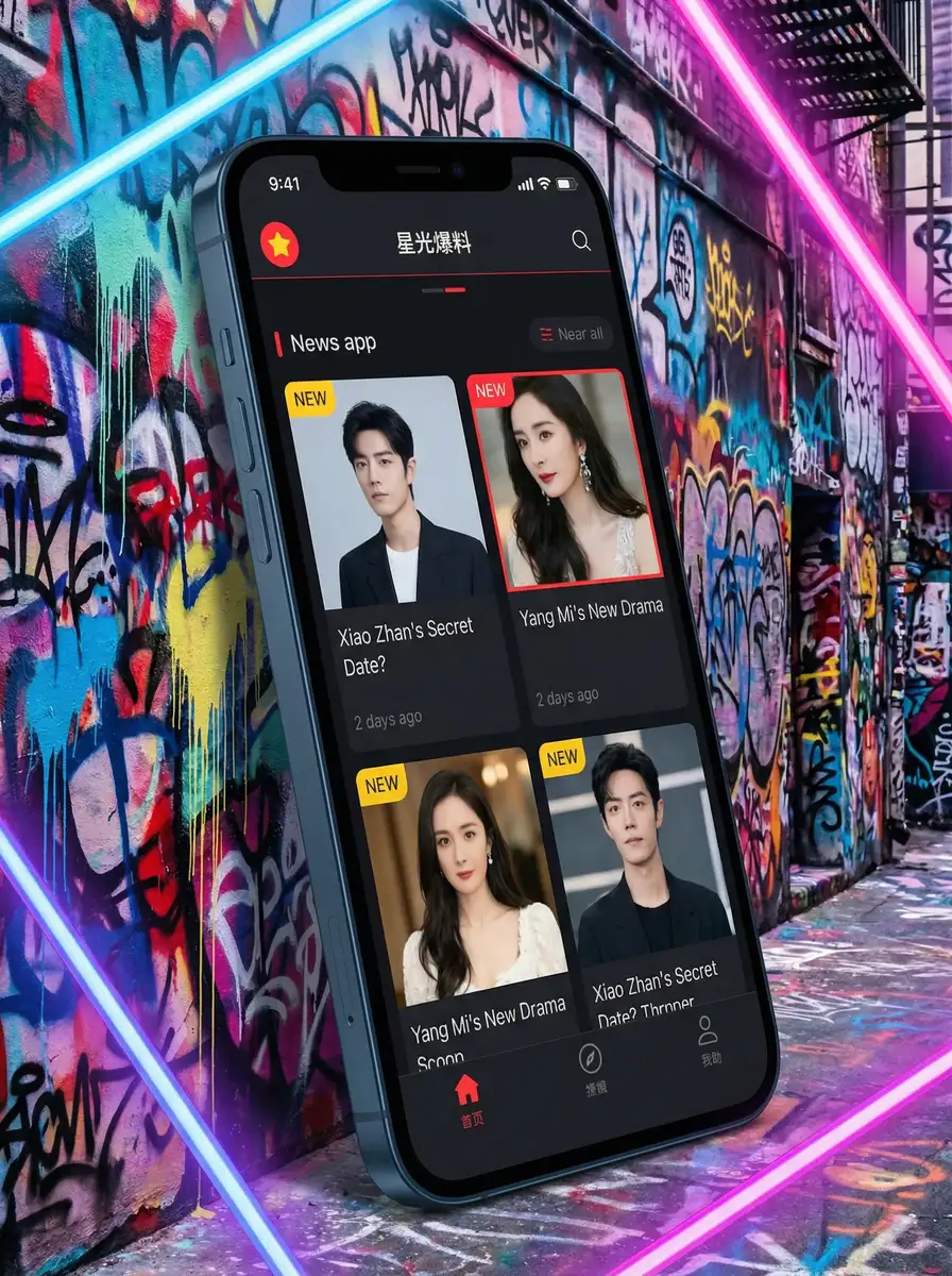 栗宫双叶 APP界面展示 - 掌上吃瓜神器
